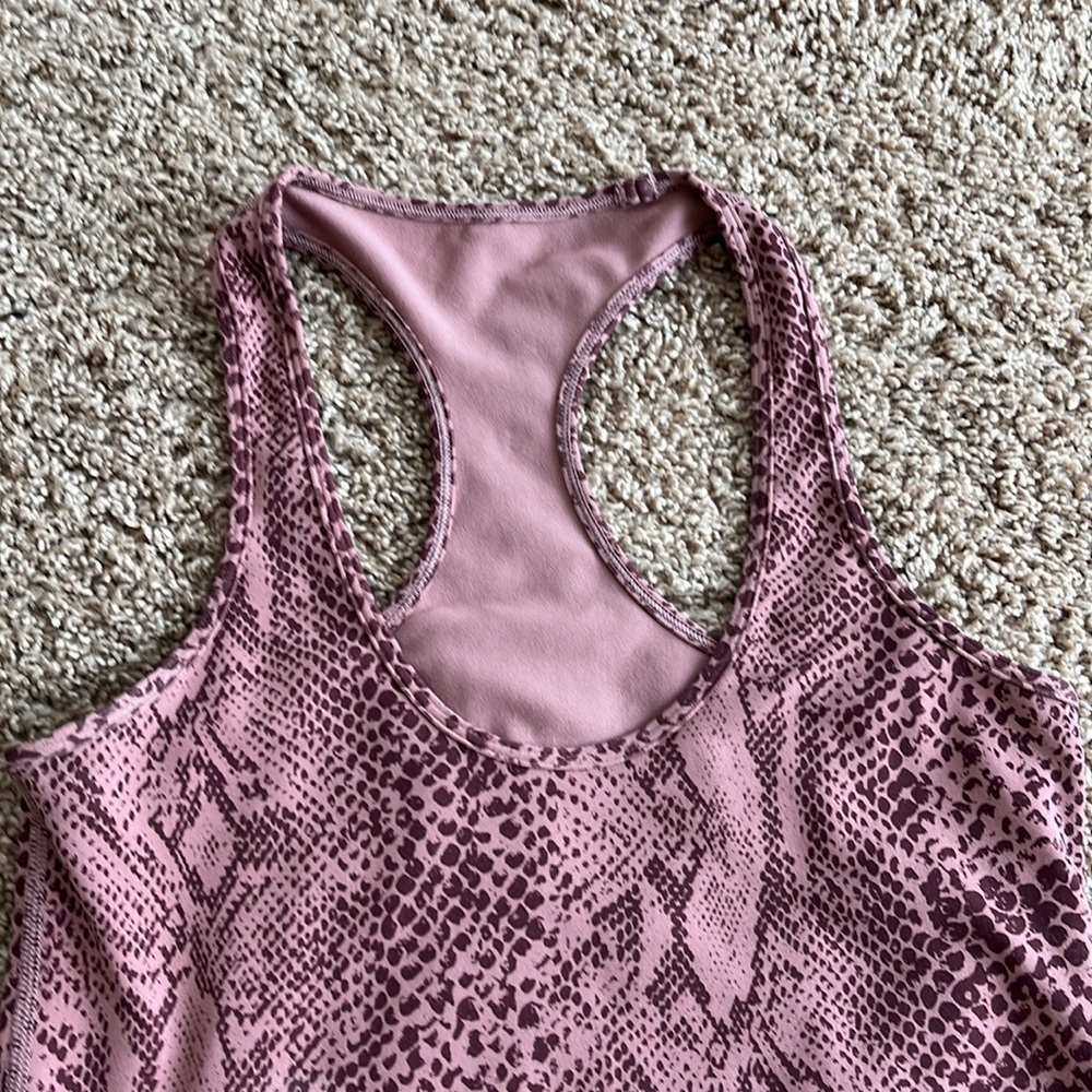 Lululemon Snakeskin Racerback Tank Small - Picture 3 of 8